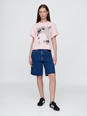 Gap Pink Dolly Parton Relaxed Graphic Band Tee - Image 3 of 4