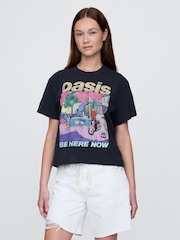 Gap Black Oasis Relaxed Graphic Band Tee - Image 1 of 4