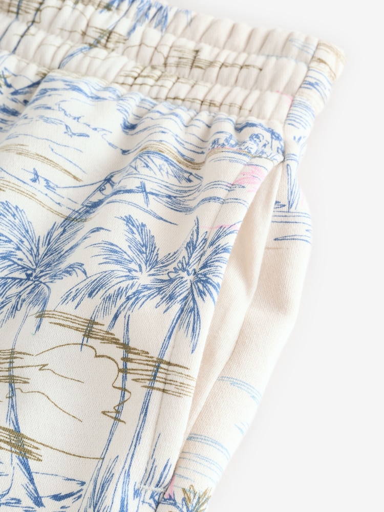 Gap Grey Palm Print Logo Pull On Shorts - Image 10 of 10 Gap Grey Palm Print Logo Pull On Shorts - Image 10 of 10
