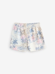Gap Grey Palm Print Logo Pull On Shorts - Image 7 of 10
