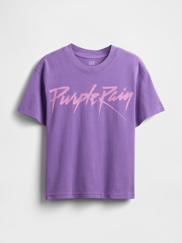 Gap Purple Rain Prince Relaxed Graphic Band Tee - Image 4 of 4