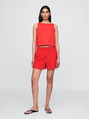 Rojo - Camiseta vaquera sin mangas con diseño ultrasuave de Gap - Imagen 3 de 4
