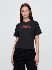Gap Black Coca Cola Relaxed Graphic T-Shirt - Image 1 of 4