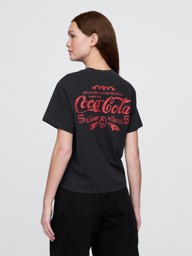 Gap Black Coca Cola Relaxed Graphic T-Shirt - Image 2 of 4