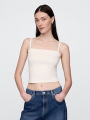Gap White CloseKnit Cropped Tube Top - Image 1 of 5