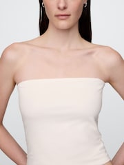 Gap White CloseKnit Cropped Tube Top - Image 4 of 5