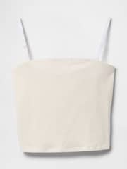 Gap White CloseKnit Cropped Tube Top - Image 5 of 5