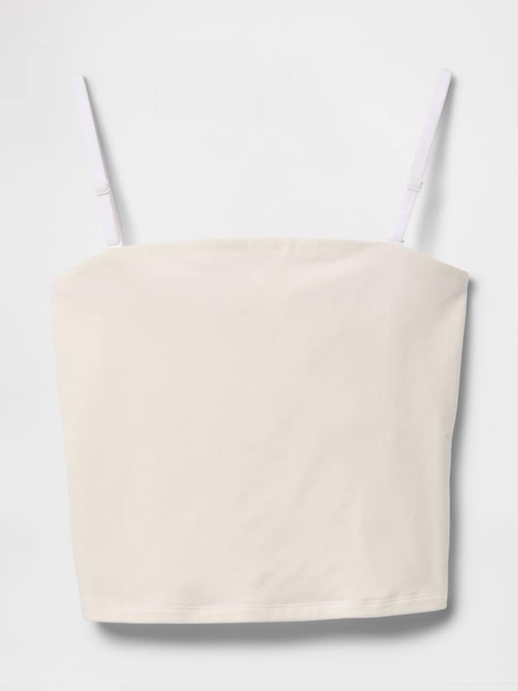 Gap White CloseKnit Cropped Tube Top - Image 5 of 5