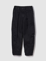 Gap Black Mid Rise Twill Barrel Trousers - Image 3 of 4