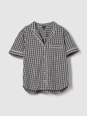 Gap Grey Poplin Pyjama Shirt - Image 1 of 2