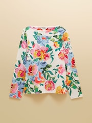 Harbour Artist Floral Printed Boat Neck Breton Top - Image 7 of 7