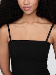 Gap Black CloseKnit Cropped Tube Top - Image 4 of 5