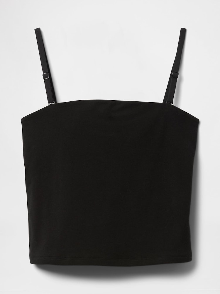 Gap Black CloseKnit Cropped Tube Top - Image 5 of 5