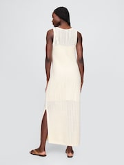 Gap White Crochet Maxi Dress - Image 2 of 5
