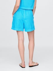 Blue - Gap UltraSoft Denim Easy Shorts - Image 2 of 5