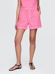 Gap Pink UltraSoft Denim Easy Shorts - Image 1 of 5
