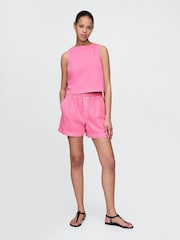 Gap Pink UltraSoft Denim Easy Shorts - Image 3 of 5