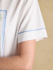 Joules Postcard Graphic Short Sleeve 100% Cotton T-Shirt - Image 5 of 8