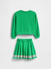 Gap Green Minnie Mouse Disney VintageSoft Sweatshirt and Skort Set (6mths-5yrs) - Image 3 of 4