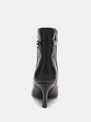 Guess Paislie Leather Logo Kitten Heel Ankle Black Boots - Bild 4 von 4
