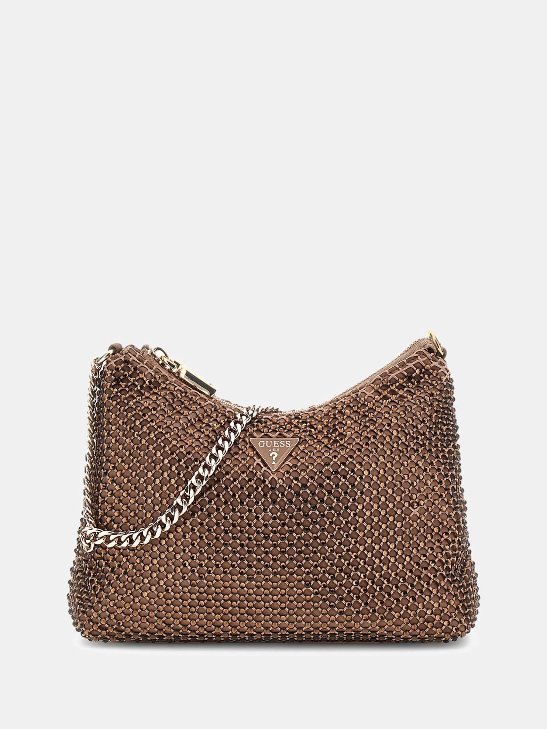 Buy Guess Brown Zalina Rhinestone Sparkle Shoulder Bag from Next USA