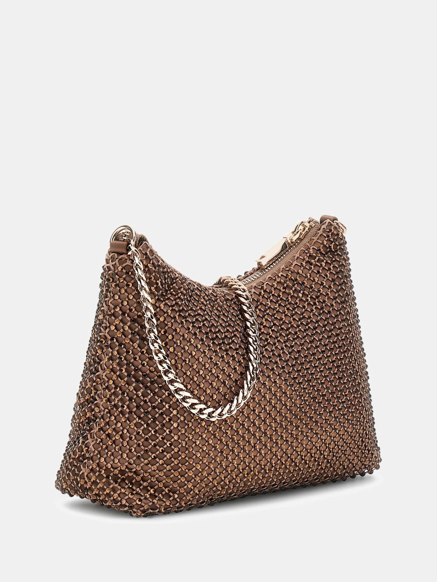 Buy Guess Brown Zalina Rhinestone Sparkle Shoulder Bag from Next USA