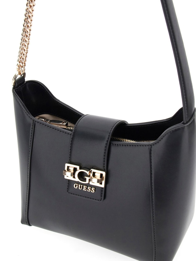 Guess Jane Hobo Crossbody Black Bag - Image 4 of 4