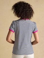 Joules Erin Navy Stripe Short Sleeve Jersey T-Shirt - Image 2 of 8