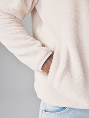 The Set Black/Cream 2 Pack Borg Quarter Zip Fleeces - Image 8 of 12