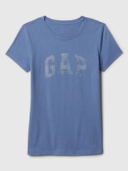 Gap Navy Blue Logo Short Sleeve Crew Neck T-Shirt - Image 4 of 4