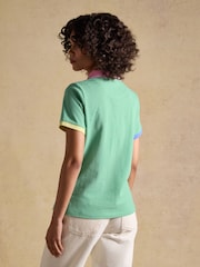 ミントグリーン - Joules Woody コットンピケ半袖ポロシャツ - 画像 2 / 8