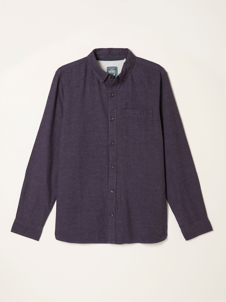 FatFace Oxlow Purple Long Sleeve Plain Shirt - Image 6 of 6 FatFace Oxlow Purple Long Sleeve Plain Shirt - Image 6 of 6