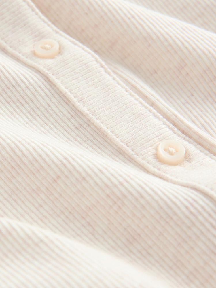 Oatmeal Long Sleeve Ribbed Cardigan (3-16yrs) - Image 1 of 4