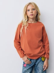 Rust Brown Long Sleeve Top (3-16yrs) - Image 1 of 7