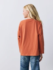 Rust Brown Long Sleeve Top (3-16yrs) - Image 3 of 7