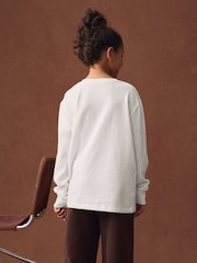White Long Sleeve Top (3-16yrs) - Image 3 of 8