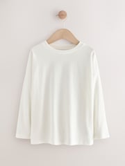 White Long Sleeve Top (3-16yrs) - Image 5 of 8