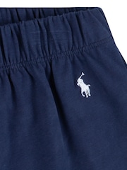 Polo Ralph Lauren Blue Jersey Short Sleeve 100% Cotton Top & Short Pyjama Set - Image 3 of 5