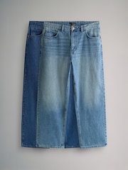 The Set Mid Blue Denim 2 Pack Baggy Fit Jeans - Image 1 of 5