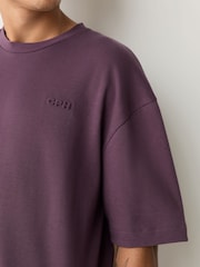 Morado - Smart Embossed Heavyweight T-Shirt - Imagen 5 de 8
