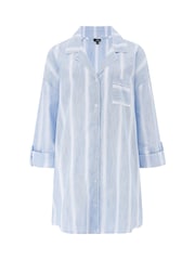 Pour Moi Woven Stripe 100% Cotton Nightshirt - صورة 3 من 4