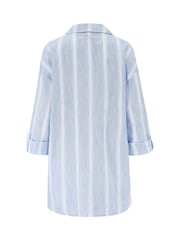 Pour Moi Woven Stripe 100% Cotton Nightshirt - صورة 4 من 4