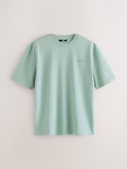 Blue Smart Embossed Heavyweight T-Shirt - Image 1 of 3