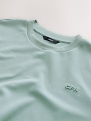 Blue Smart Embossed Heavyweight T-Shirt - Image 2 of 3
