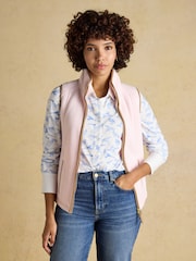 Joules Heritage Light Pink Fleece Gilet - Image 5 of 11