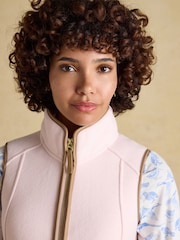 Joules Heritage Light Pink Fleece Gilet - Image 8 of 11