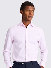 MOSS Pink Slim Fit Royal Oxford Non Iron Shirt - Image 1 of 1