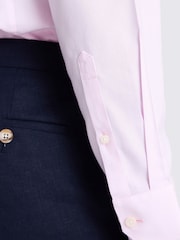 MOSS Pink Slim Fit Royal Oxford Non Iron Shirt - Image 2 of 2