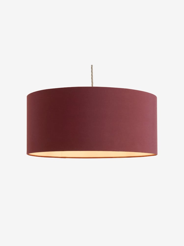 MADE.COM Brown Oro Pendant Drum Lamp Shade - Image 2 of 2