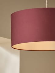 MADE.COM Brown Oro Pendant Drum Lamp Shade - Image 3 of 5